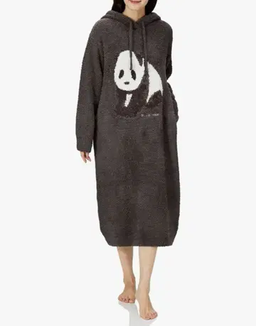 gelato pique 팬더 무늬 후드 부착 원피스 룸웨어