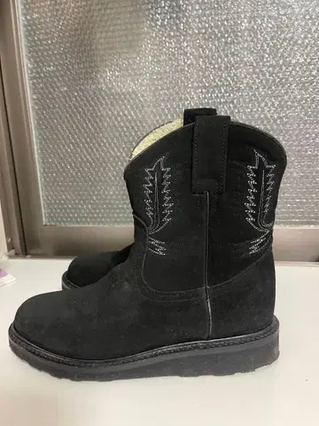 Cominando 블랙 스웨이드 엔지니어 부츠