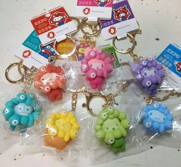 산리오 미야쿠미야쿠 변신 입체 마스코트 최애 컬러 키링 총 7종