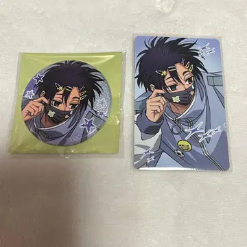 사카모토 데이즈 세바 마후유 글리터 캔뱃지 특전 카드 세트