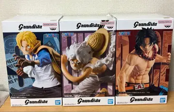 원피스 그란디스타 니카 루피 에이스 사보 3점 피규어 세트