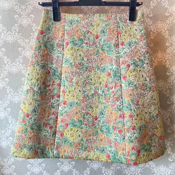 MERCURYDUO 자카드 꽃무늬 스커트