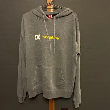 DC USJ 그레이 후드 부착 후드티 MED