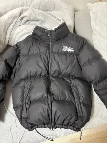 FIRST DOWN 블랙 다운 자켓 M
