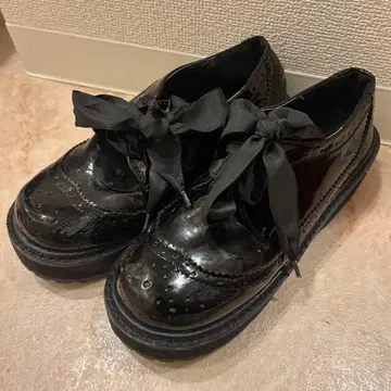 BUBBLES 통굽 로퍼 블랙 옥스퍼드 슈즈 23cm