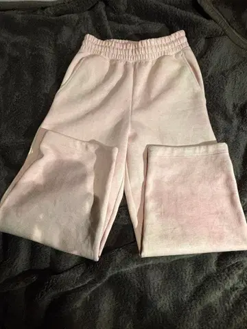 유니클로C 맨투맨 와이드 팬츠 핑크