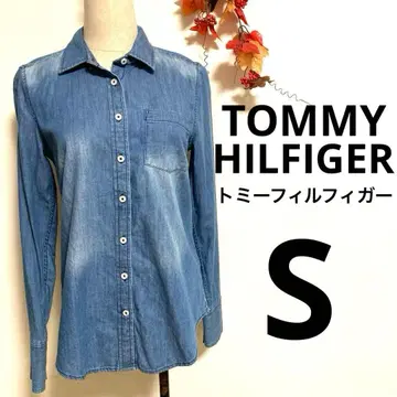 TOMMY HILFIGER 타미힐피거 데님 셔츠 여성용 S