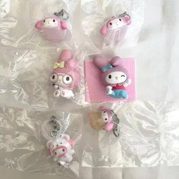 산리오 메지루시 액세서리 마이멜로디 포근포근 스노우 피규어 묶음 판매