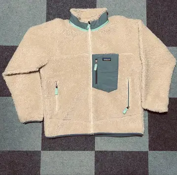 patagonia 플리스 자켓 L 사이즈 베이지/그레이