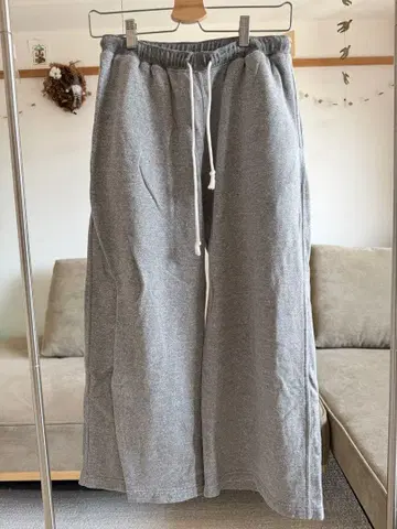 GoodOn 맨투맨 와이드 팬츠 그레이