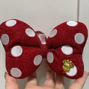 미키 도트 리본 헤어밴드