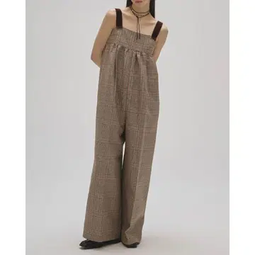 TODAYFUL Check Wide Combinaison 사이즈38