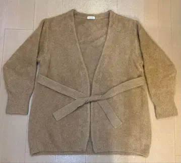 스티븐 앨런 허리 벨트 포함 베이지 가디건