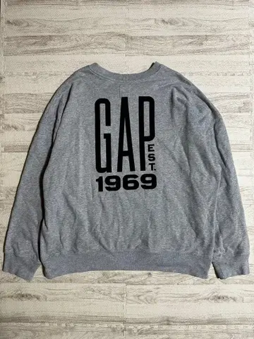 GAP 갭 빅 로고 빅 로고 그레이 트레이닝복 맨투맨 XL