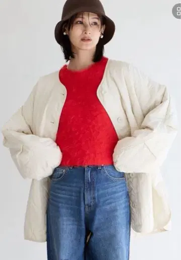 LOWRYS FARM 퀼팅 블루종