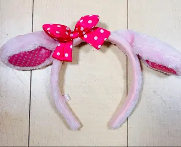 토끼 귀 머리띠 핑크