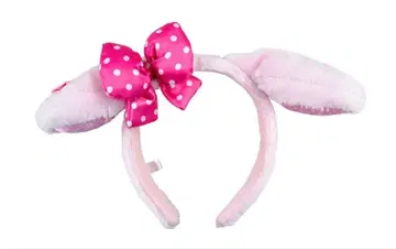 본본리본 토끼 귀 머리띠 핑크