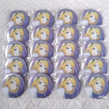 320점 카가미네 린 프로세카 글리터 캔뱃지 43C