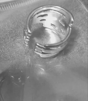 심플 빅 반지 - 이야카후 실버