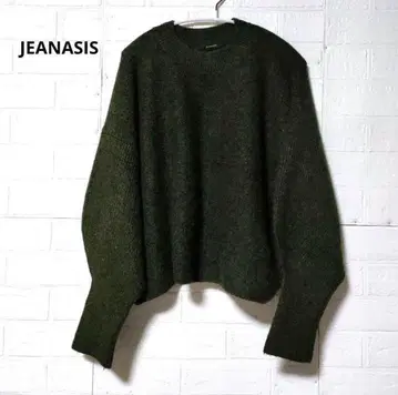 [JEANASIS] 지나시스 니트 스웨터 긴팔 카키색