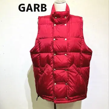 새상품급 GARB 프리미엄 화이트 구스 다운 다운 베스트 빨간색