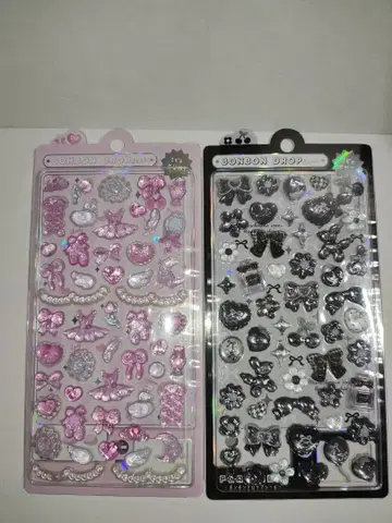 모자 꽁지 드롭 씰 2점