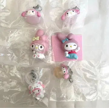 산리오 마이멜로디 메지루시 액세서리 폭신폭신 스노우 피규어 묶음 판매