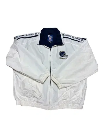 CHARGERS 나일론 자켓 화이트/네이비