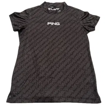 PING/골프웨어/여성용/하이넥 셔츠/블랙