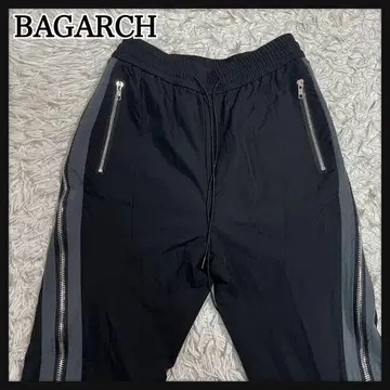 바거치 조거 팬츠 나일론 사이드 지퍼 사이즈 L 블랙