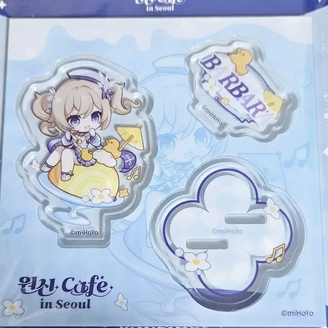 원신카페 인서울 바바라 미니 아크릴 스탠드 디오라마