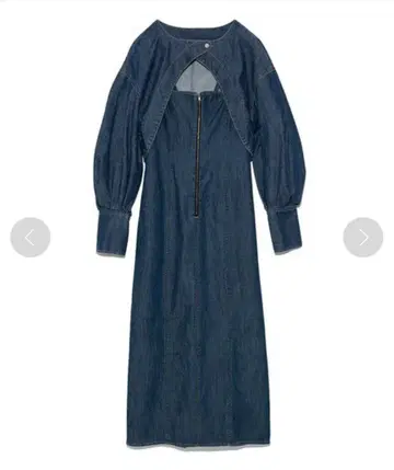 스나이델 2WAY 지퍼 데님 원피스