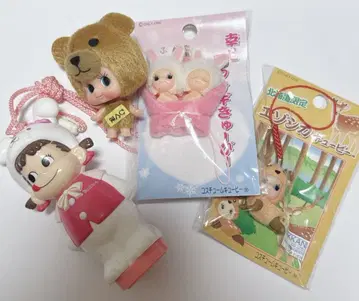 홋카이도 한정 상품 지역 한정 큐피 행복 눈토끼 에조사슴 페코짱 스트랩