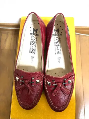 소가죽 스터드 x 태슬 로퍼 24.0cm