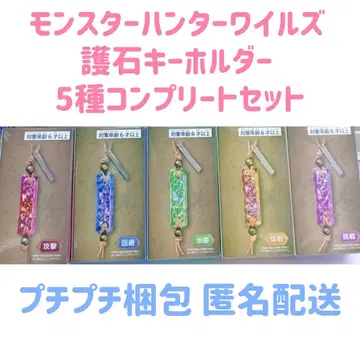 몬스터 헌터 와일즈 호석 키링 5종 컴플리트 세트