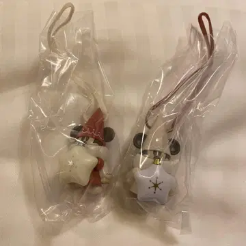 디즈니 크리스마스 2025 리루린린 캡슐 토이 빨간색 화이트 컬러