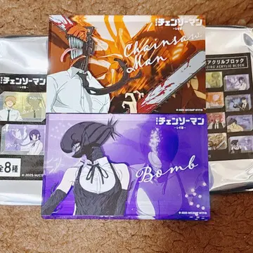 익명 배송 극장판 체인소 맨 레제편 트레이딩 아크릴 블록 세트