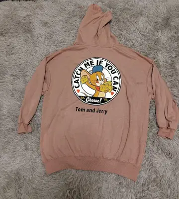새상품 톰과 제리 후드티 사이즈 L