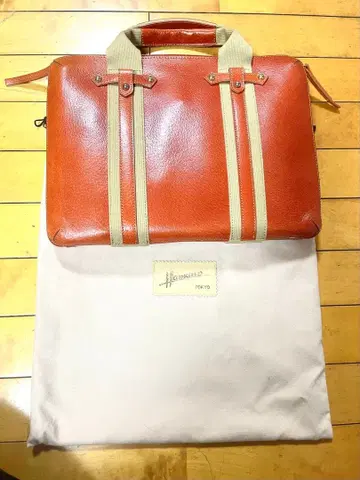 Hamano 비즈니스 백 오렌지/베이지