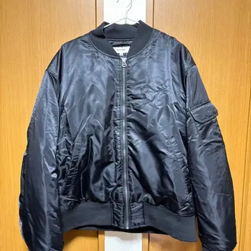 블랙 MA-1 플라이트 자켓