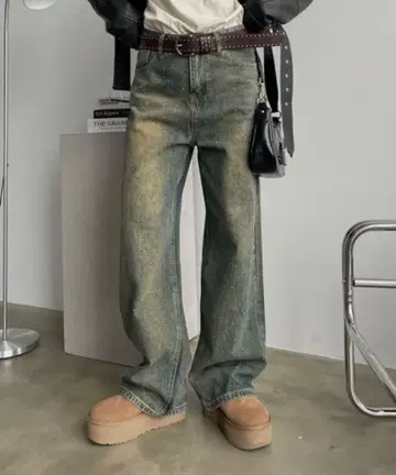 SHAGGIE 키라키라 데님 빈티지 루즈 데님