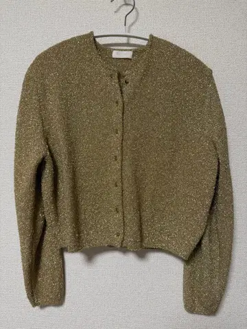 Ballsay 샤이니 메탈 크루넥 가디건