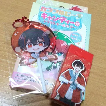 컬러풀 피치 유안군 캔디형 아크릴 키링 & 지우개