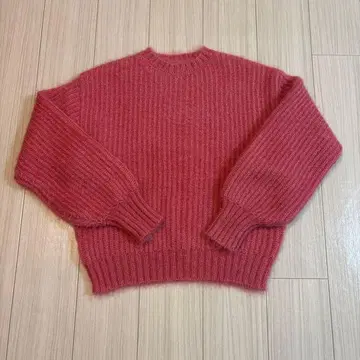 Auntie Rosa Holiday 라메 페더 얀 볼륨 니트