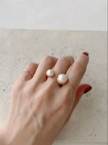 CHIEKO 펄 콤비네이션 링 하자품