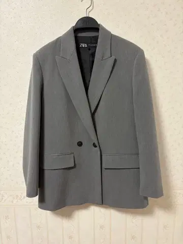 ZARA 그레이 테일러드 자켓 XS