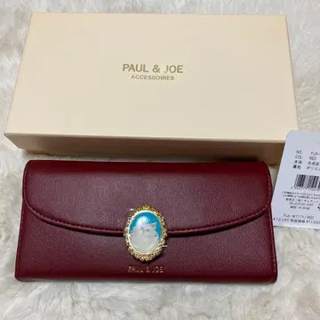 새상품 폴앤조액세소와 덮개 장지갑 빨간색 고양이