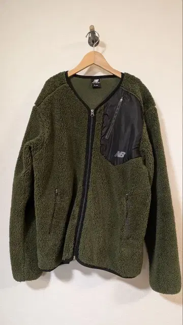 new balance 플리스 자켓 XL 올리브 그린