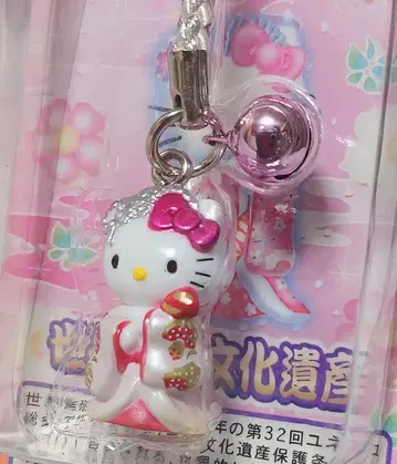산리오 헬로키티 기모노 스트랩 방울 포함 가부키 시리즈 설희