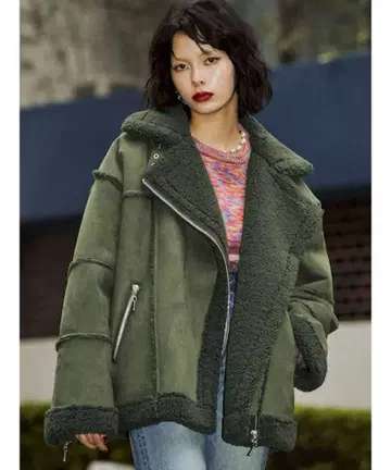 [ 완판템 ] jouetie 에코 무스탕 라이더스